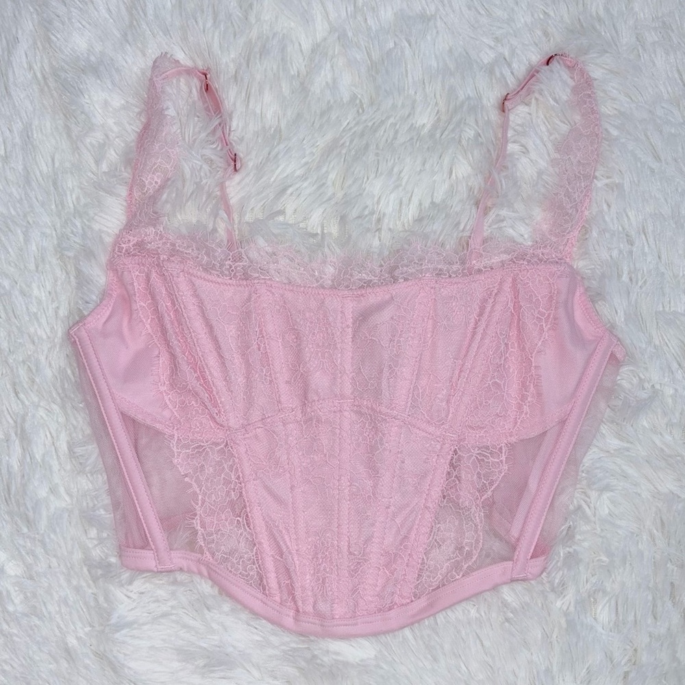 Victoria's Secret Soft Pink Lace Corset